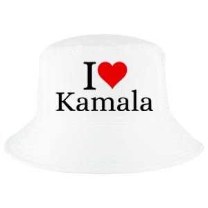 I Heart Love Kamala Harris Cool Comfort Performance Bucket Hat