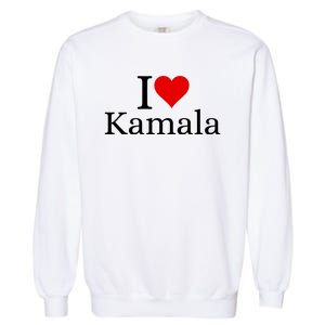 I Heart Love Kamala Harris Garment-Dyed Sweatshirt