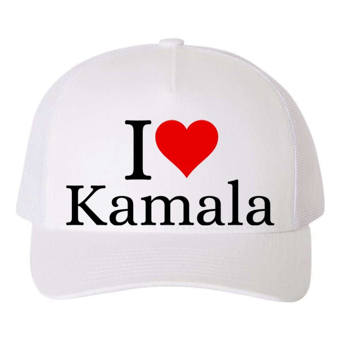 I Heart Love Kamala Harris Yupoong Adult 5-Panel Trucker Hat