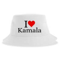 I Heart Love Kamala Harris Sustainable Bucket Hat