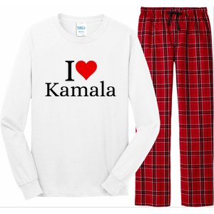 I Heart Love Kamala Harris Long Sleeve Pajama Set