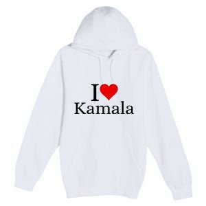 I Heart Love Kamala Harris Premium Pullover Hoodie