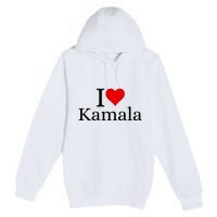 I Heart Love Kamala Harris Premium Pullover Hoodie