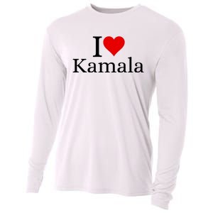 I Heart Love Kamala Harris Cooling Performance Long Sleeve Crew