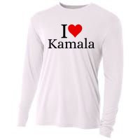 I Heart Love Kamala Harris Cooling Performance Long Sleeve Crew