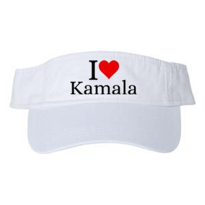 I Heart Love Kamala Harris Valucap Bio-Washed Visor