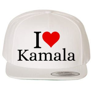 I Heart Love Kamala Harris Wool Snapback Cap