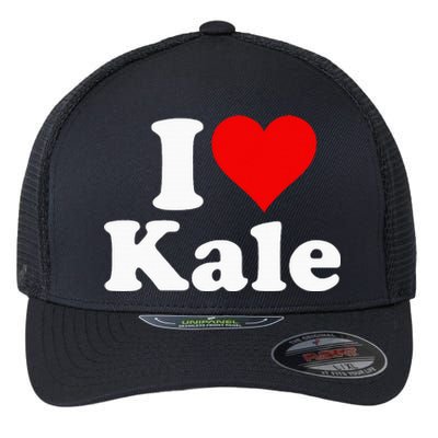 I Heart Love Kale Flexfit Unipanel Trucker Cap