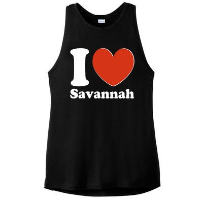 I Heart Love Savannah Ladies PosiCharge Tri-Blend Wicking Tank