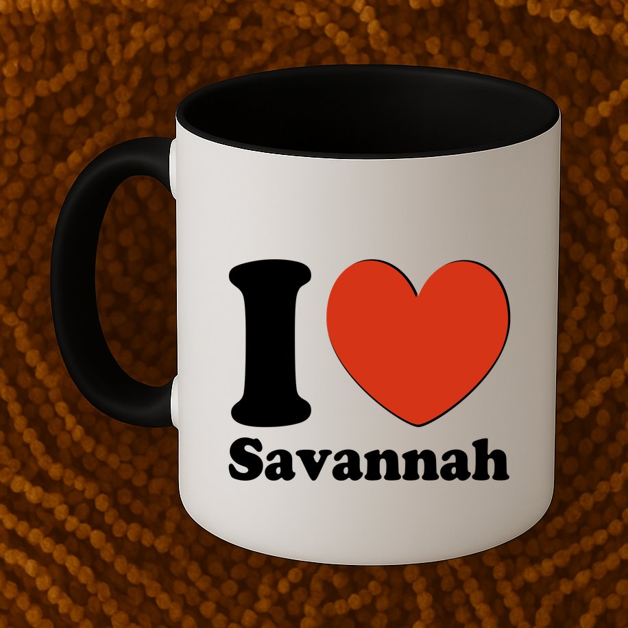 I Heart Love Savannah Mug