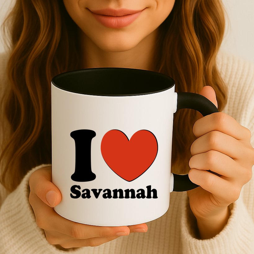 I Heart Love Savannah Mug