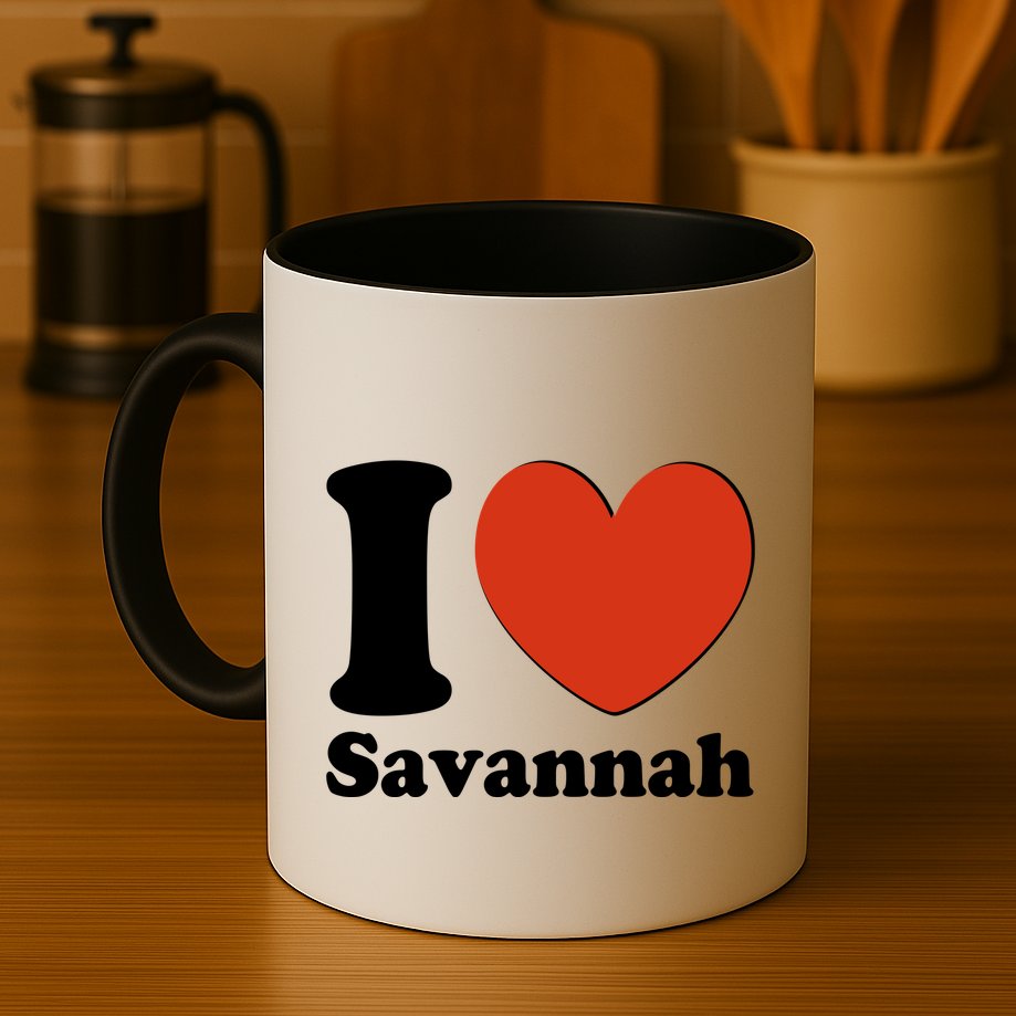 I Heart Love Savannah Mug