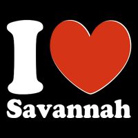 I Heart Love Savannah Tie-Dye T-Shirt