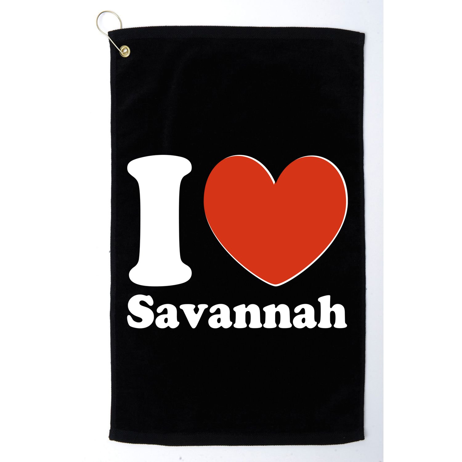 I Heart Love Savannah Golf Towel