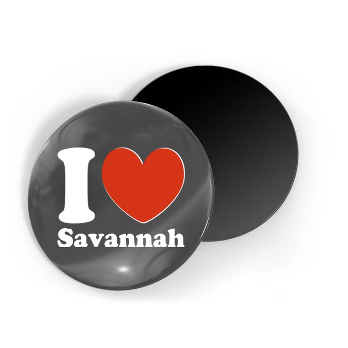 I Heart Love Savannah Magnet