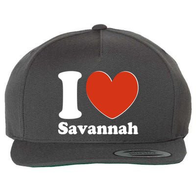 I Heart Love Savannah Wool Snapback Cap