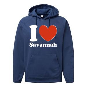 I Heart Love Savannah Performance Fleece Hoodie