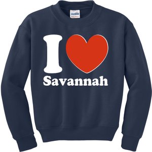 I Heart Love Savannah Kids Sweatshirt