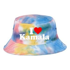 I Heart Love Kamala Harris Tie Dye Newport Bucket Hat