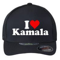 I Heart Love Kamala Harris Flexfit Unipanel Trucker Cap