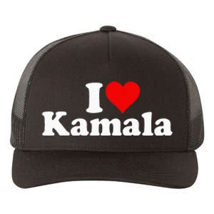 I Heart Love Kamala Harris Yupoong Adult 5-Panel Trucker Hat