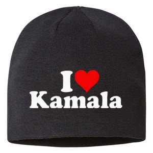 I Heart Love Kamala Harris Sustainable Beanie