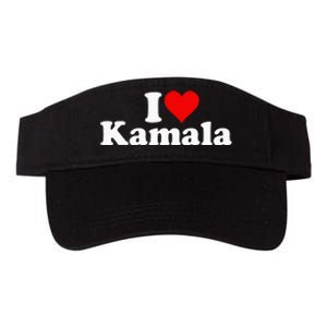 I Heart Love Kamala Harris Valucap Bio-Washed Visor