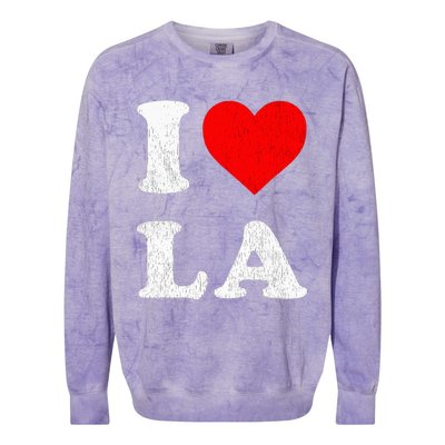 I Heart La Souvenir Colorblast Crewneck Sweatshirt