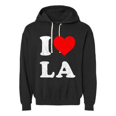 I Heart La Souvenir Garment-Dyed Fleece Hoodie