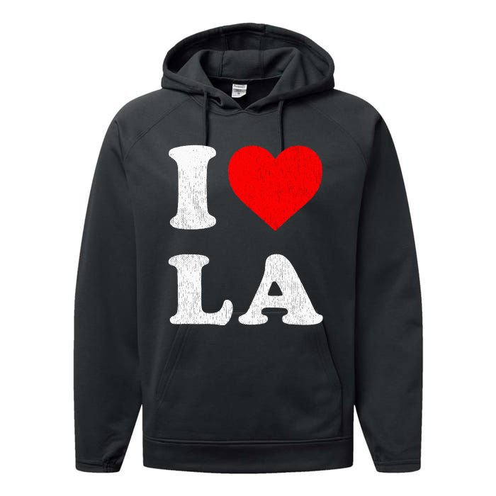 I Heart La Souvenir Performance Fleece Hoodie