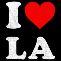 I Heart La Souvenir Flat Bill Trucker Hat