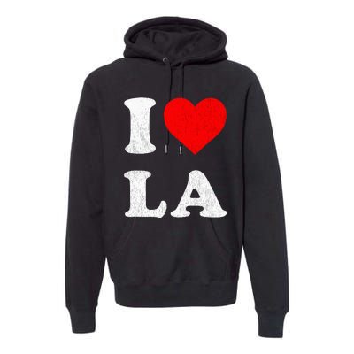 I Heart La Souvenir Premium Hoodie