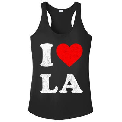 I Heart La Souvenir Ladies PosiCharge Competitor Racerback Tank