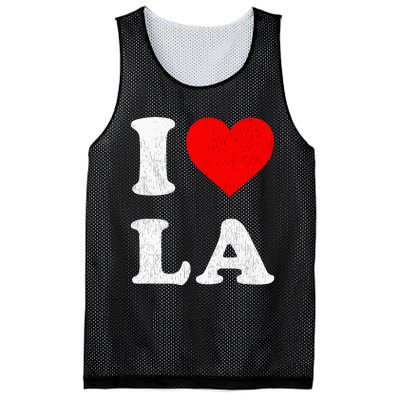 I Heart La Souvenir Mesh Reversible Basketball Jersey Tank