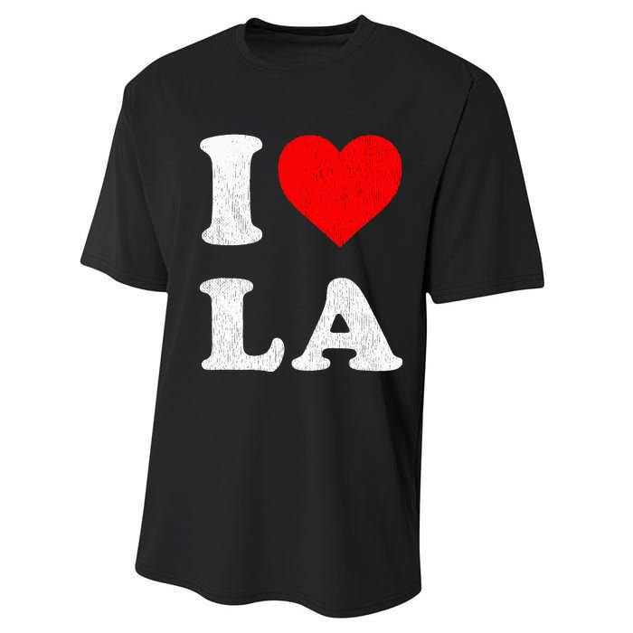 I Heart La Souvenir Performance Sprint T-Shirt