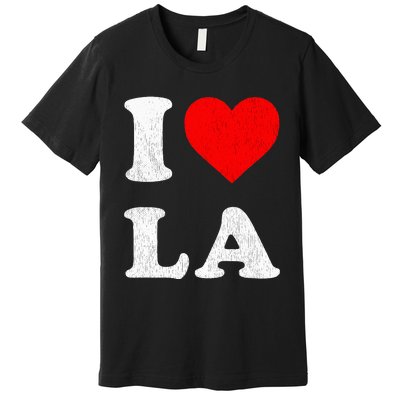 I Heart La Souvenir Premium T-Shirt