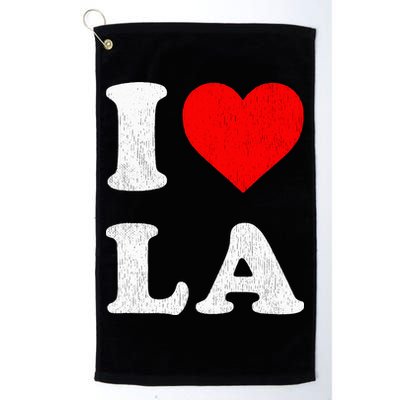 I Heart La Souvenir Golf Towel