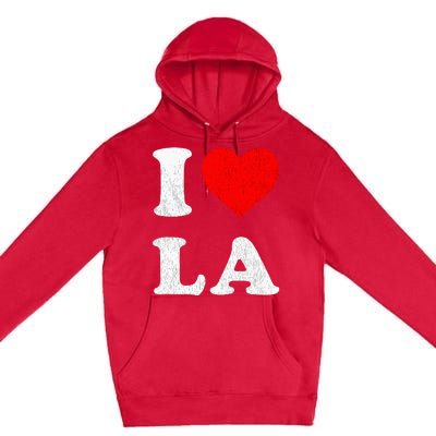 I Heart La Souvenir Premium Pullover Hoodie