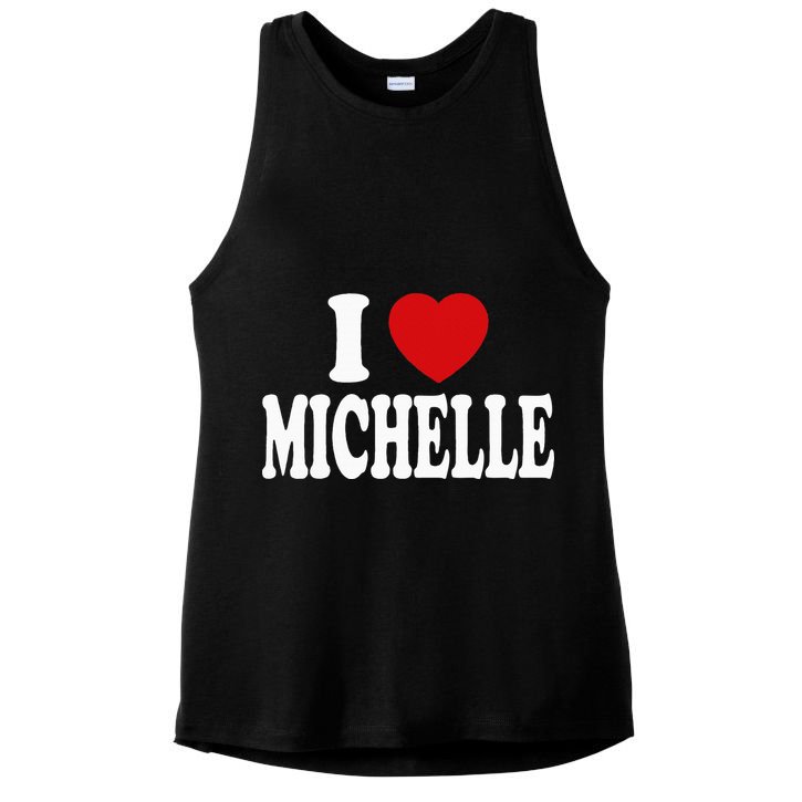 I Heart Love Michelle Ladies PosiCharge Tri-Blend Wicking Tank