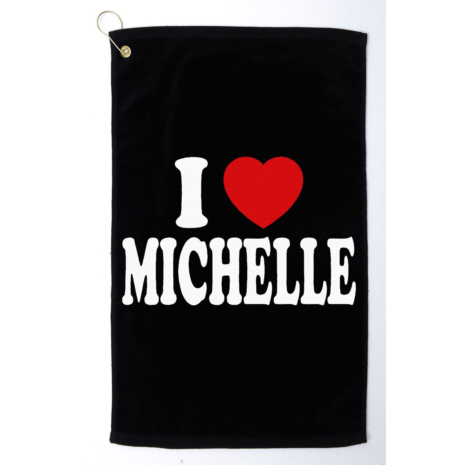 I Heart Love Michelle Golf Towel
