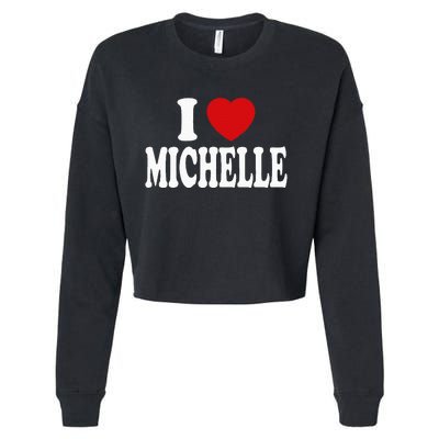 I Heart Love Michelle Cropped Pullover Crew