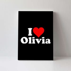 I Heart Love Olivia Canvas