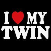 I HEART LOVE MY TWIN Cooling Performance Crew T-Shirt