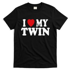 I HEART LOVE MY TWIN T-Shirt