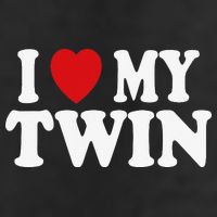 I HEART LOVE MY TWIN Adult Drive Performance Visor