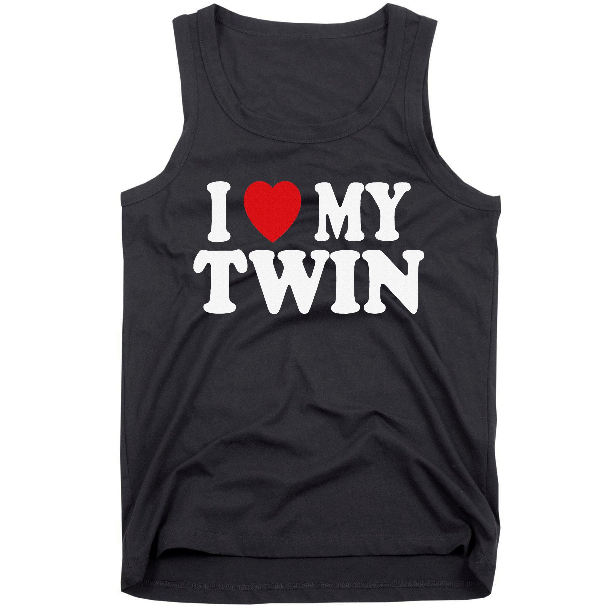 I HEART LOVE MY TWIN Tank Top