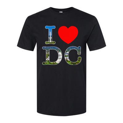 I Heart Love Washington WA DC Classic Font Softstyle® CVC T-Shirt