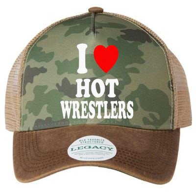 I Heart (Love) Hot Wrestlers Athletic Amateur Sexy Attracted Legacy Tie Dye Trucker Hat