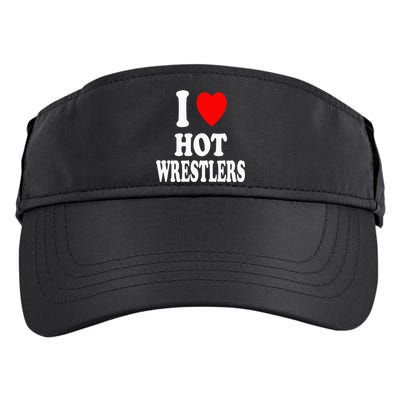 I Heart (Love) Hot Wrestlers Athletic Amateur Sexy Attracted Adult Drive Performance Visor