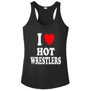 I Heart (Love) Hot Wrestlers Athletic Amateur Sexy Attracted Ladies PosiCharge Competitor Racerback Tank